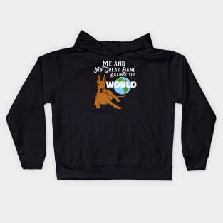 Great Dane Lover | My World Kids Hoodie